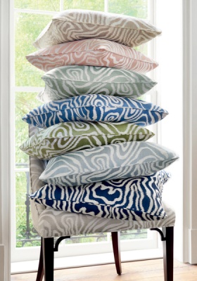 Thibaut Alessandro Embroidery in Spa Blue